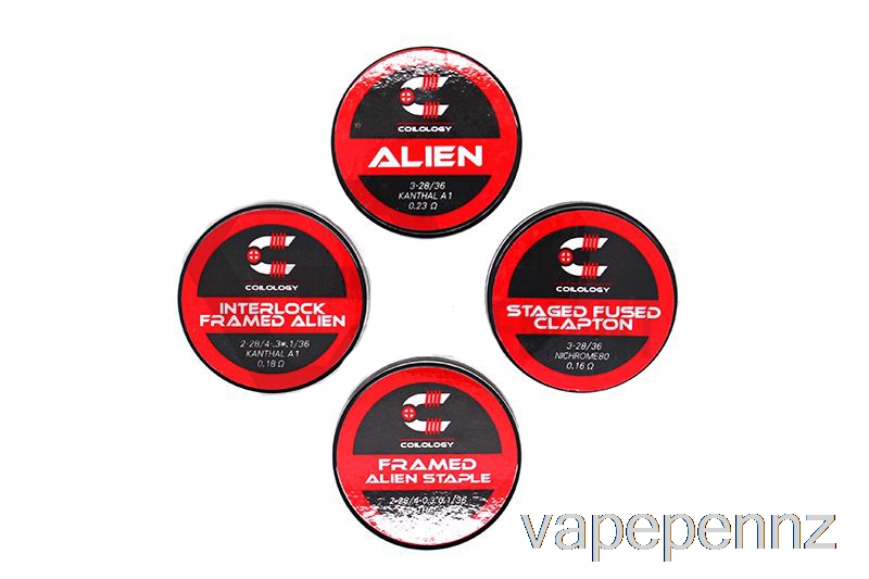 Coilology Performance Prebuilt Coils Interlock Framed Staple Alien - 0.13ohm KA1 VAPE NZ